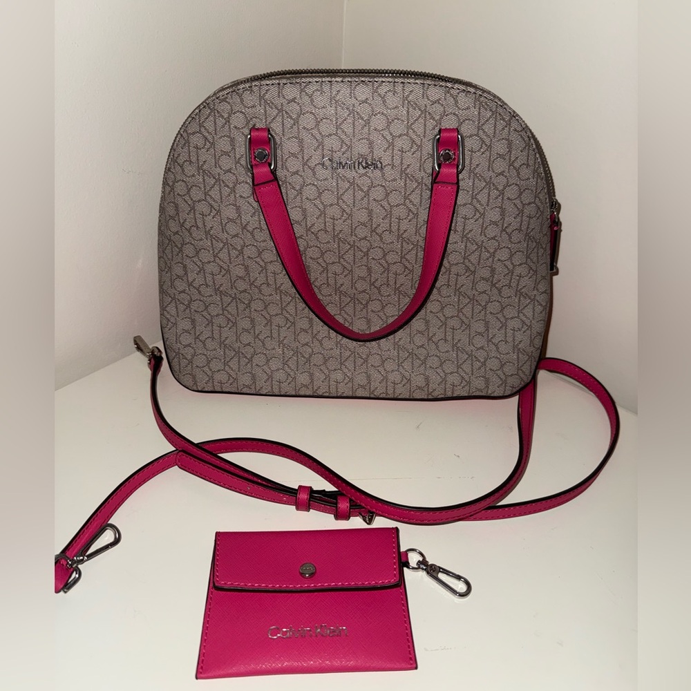 Calvin Klein Monogram Medium Dome Satchel